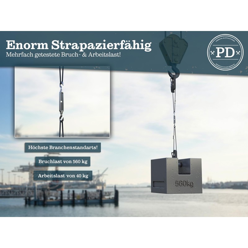 PD Turnbuckle M5 Stainless Steel A4 (Hook Hook) | Awning