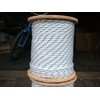 Sailboat Rigging Rope 5/16" x 100' White/Blue Double Braided Polyester
