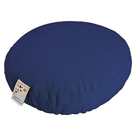 BAUSINGER Meditation Cushion TRAVEL Roshi Chaff, 24 x 8 cm, Filling: Buckwheat, cover 100% Organic Cotton