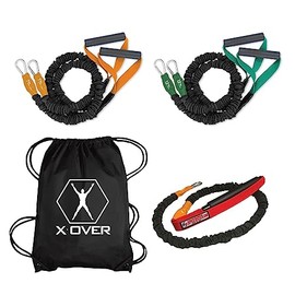SPEEDSTER X-Over Game Day Combo- Includes A Batters Band for Warm-Up/Swing Consistency and X-Over Resistance Bands for Warm-up and Arm Care