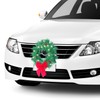 Christmas Car Decoration Wreath with Lights Christmas Car Wreath Accessories