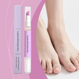 2-in-1 Cuticle Oil Pusher Pen, Gentle Cuticle Pusher Pen with Oil, Precise CuticleRemover, Moisturize Strengthen Brighten (1Pcs)