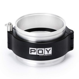 PQY 2.5 Inch Aluminum Quick Release V Band Clamp with Flange Intake Intercooler Pipe Clamp Throttle Union Sleeve