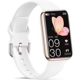 Slim Fitness Tracker with Heart Rate, Blood Pressure, Blood Oxygen and Sleep Monitor, IP68 Waterproof Activity Tracker and Smart Watches for Women Men with 20 Sports Modes, Step Counter, Pedometer