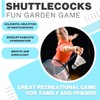 Pack of 6 Shuttlecocks - Coloured Badminton Shuttlecocks, Fun Garden