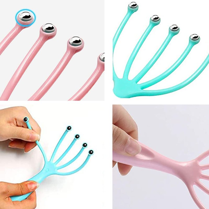 yufana 2-Piece Scalp Massage Set, Head Massager, Head Massage, Spider