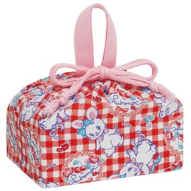 Skater KB7-A Children's Bento Bag, Drawstring Lunch Bag, Made in Japan, Swimmer, Libunny