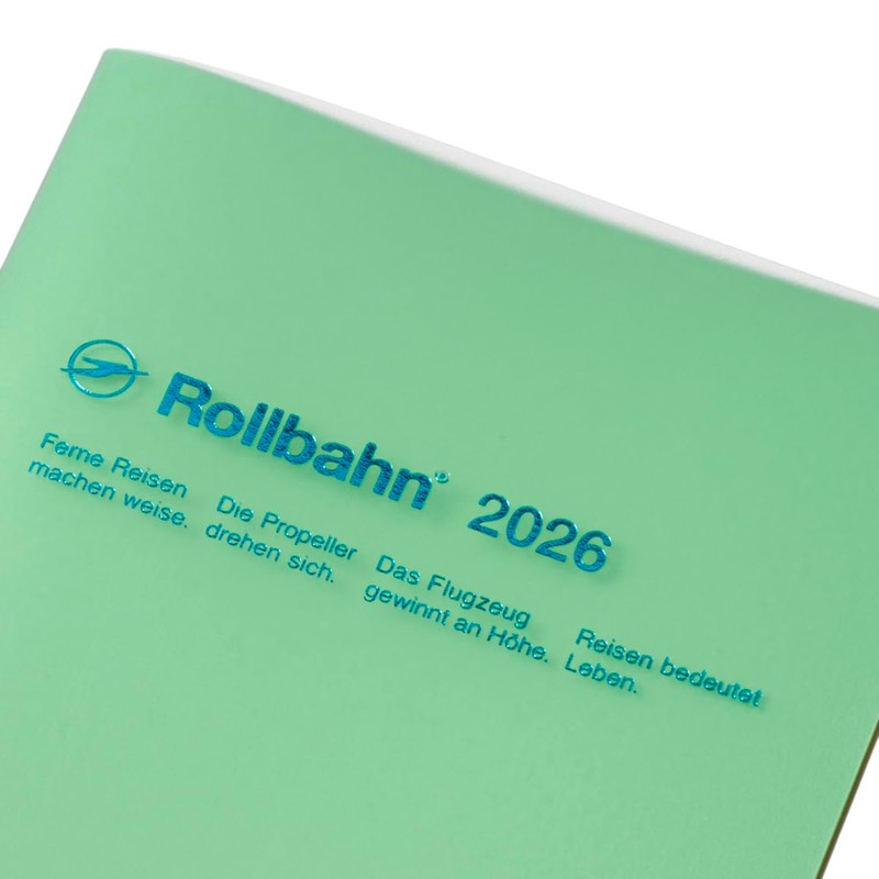Delfonics Planner, 2026 Version, Starts October 2025, Rollbahn Note Diary,