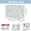 letsinstyle Sewing Machine Cover with Storage Pockets, Clear Plastic Sewing
