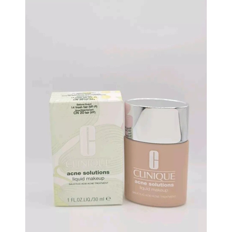 Clinique ACNE SOLUTIONS Liquid Makeup Foundation - 1oz/30ml - NEW