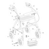 Drive Replacement Parts for Rollator Model 10257 (6. Wheel Brake-