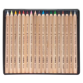 LYRA Color Giants Chunky Wooden Coloured Pencils, Hexagonal, 6.3mm Lead, 18 Assorted Colours, Ideal for Children and Schools