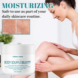 Body Souffle, Body Souffle Skin Moisturizing Cream, Deep Hydrating Firming Cream for Neck, Chest, Arms & Legs - Anti-Wrinkle Repair & Soften Skin