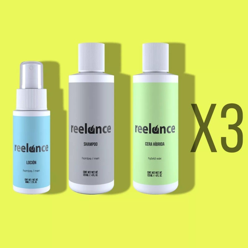 Reelance 3 Meses De Tratamiento Reelance Hombre + 3 Geles