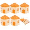 BENECREAT 30PCS Castle House Shaped Gift Boxes, 3.3x3x3.7 inch Dark