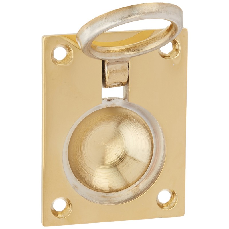 Deltana FRP25CR003 2 1/2-Inch x 1 7/8-Inch Solid Brass Flush