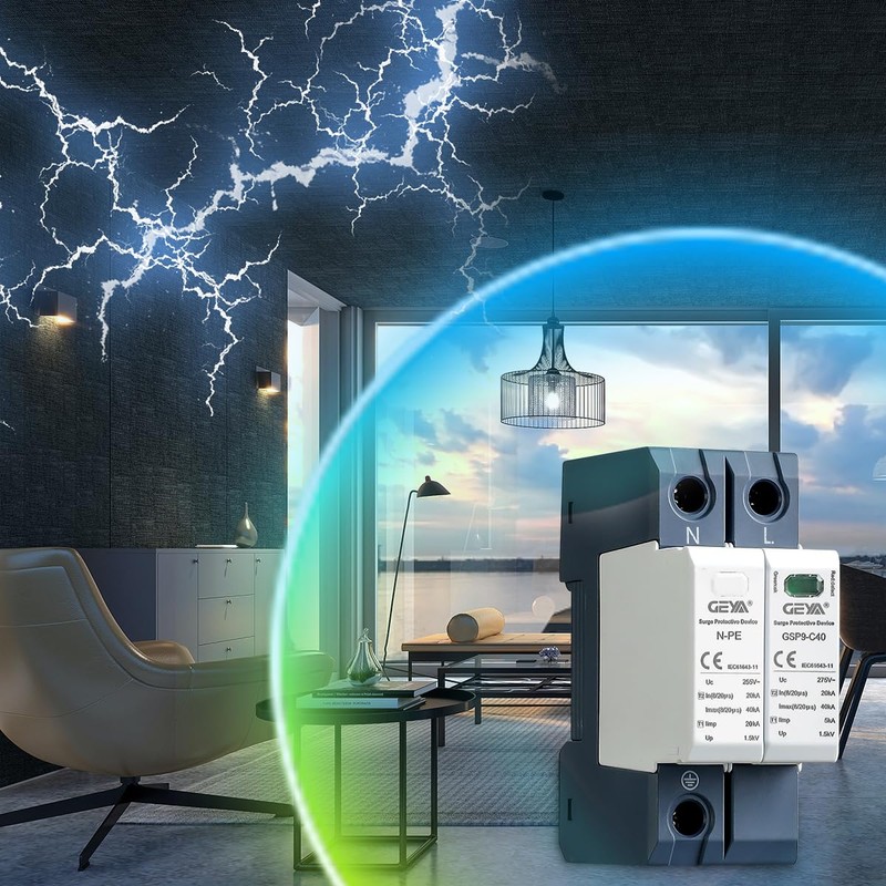 GEYA Surge Protection 20KA-40KA SPD Surge Protector for Home DIN