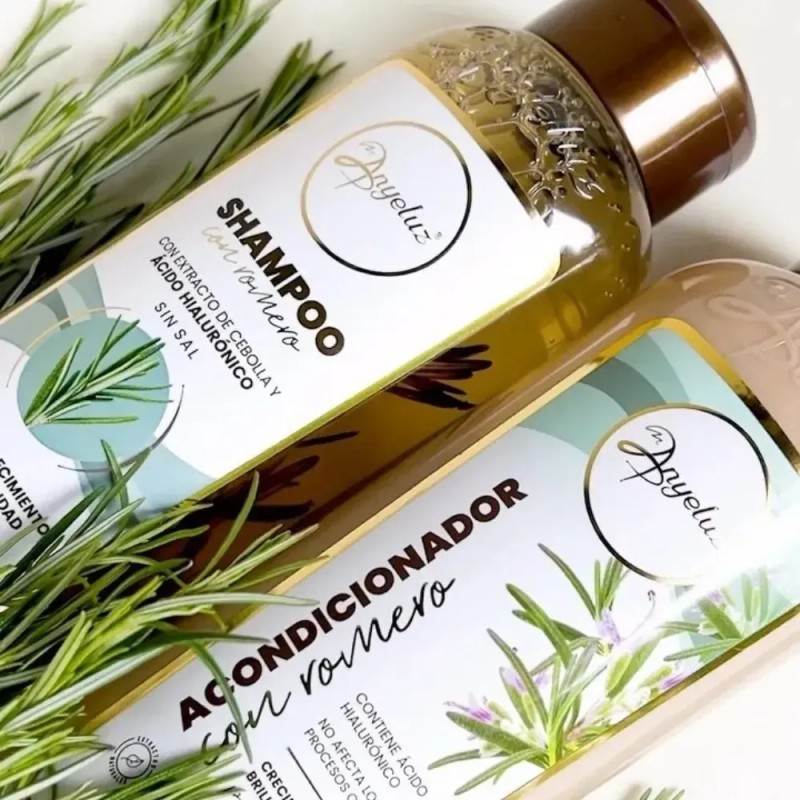 Kit 1 Shampoo Con Romero + 1 Acondicionador Anyeluz -