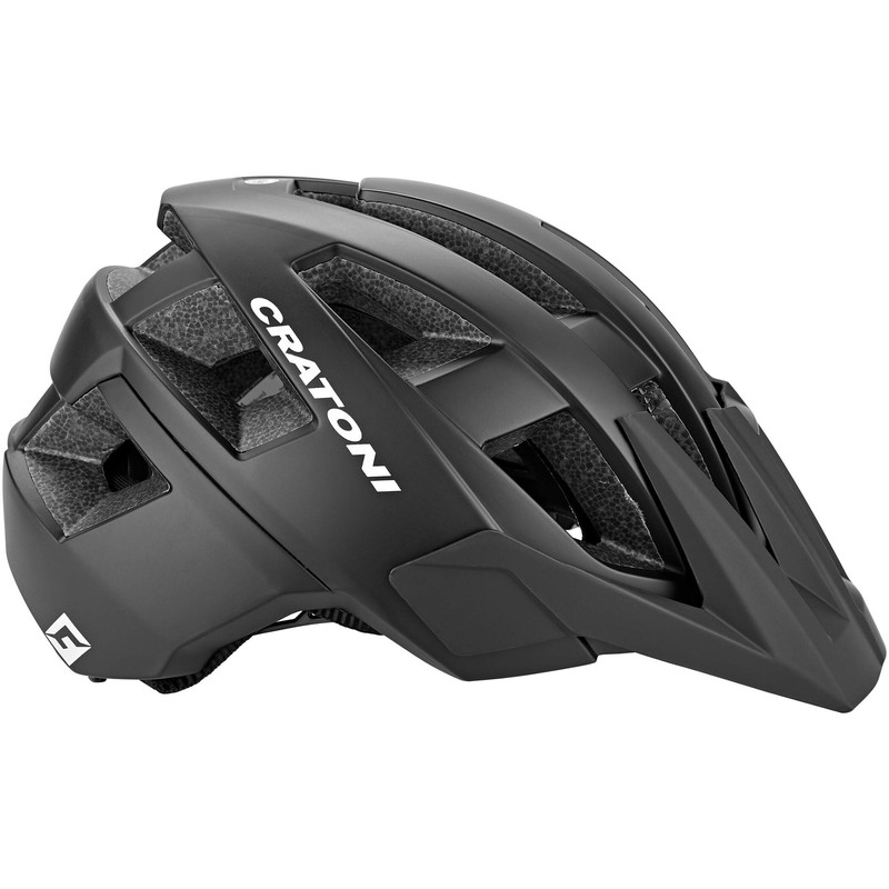 Cratoni Kinder AllSet Fahrradhelm, Black Matt, M-L