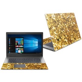 MightySkins Skin Compatible with Lenovo Ideapad 330 17" (2018) - Gold Chips | Protective, Durable, and Unique Vinyl Decal wrap Cover | Easy to Apply, Remove, and Change Styles | Made in The USA