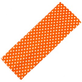 Mytoptrendz® Strech Headband Boho Retro Polka Dot Hairband Kylie Beandeu Head Band For Womens,Girls Sports, Casual and Fashion 60s Retro Accessories (Dotted Print- Orange)