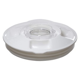 Univen Blender Jar Lid and Cap fits Oster 124461 Round Jar with 5.125" Inside Diameter White