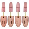 tongzaner Cedar Shoe Tree for Men, Adjustable Wooden Shoe Stretcher