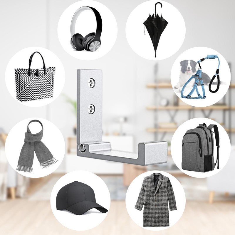 OHIYO Folding Wall Hooks 6PCS Folding Hooks for Hanging Coat