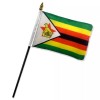 TRADEWINDS 4"x6" Zimbabwe Stick Flag Table Staff Desk Table