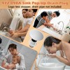 972098A Drain Stopper Polished Chrome Sink Stopper, Drain Sink Plug