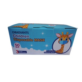 3 Ply Mask Kids Face Mask, Boys and Girls, Soft on Skin, 3 Ply Masks Facial Cover with Elastic Earloops For Childcare, School blue 3 ply masks kids