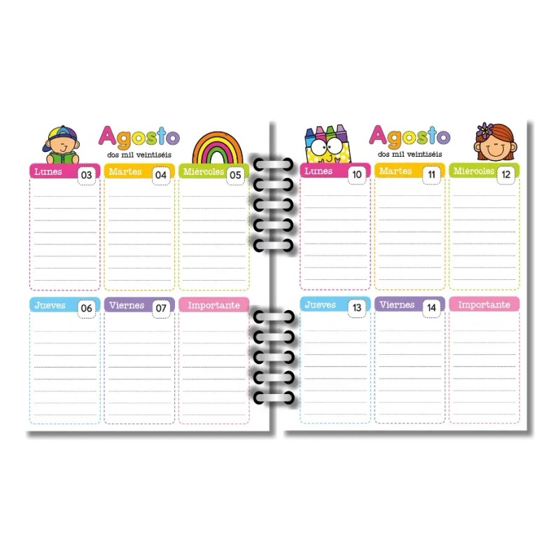 Agenda Escolar 26-27 / Maestra / Docente / Mod Column