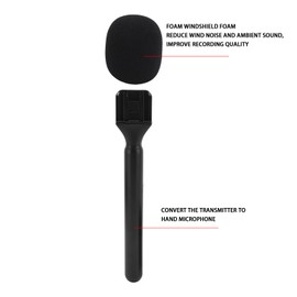 MIC Stand Holder for MIC 1 2, for Rode Wirelesss GO II, for Hollyland Lark M1 C1 150, for Synco G1, Wirelesss Interview Microphone Handle, Microphone Handheld Mount Adapter, 2Pcs