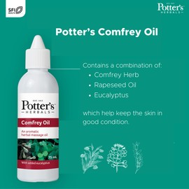 Potter's Herbals Comfrey Oil with Eucalyptus, 75 ml