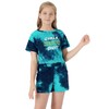 100% Cotton Tie Dye Crop Top & Shorts Clothes Set