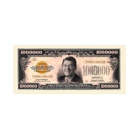 American Art Classics Thanks A Million Dollar Bill Ronald Reagan - (Pack of 5)
