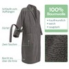 Celodoro Bathrobe for Men and Women, Pure Cotton, charcoal