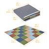 ECR4Kids SoftZone Patchwork Activity Mat, Folding Playmat, Earthtone