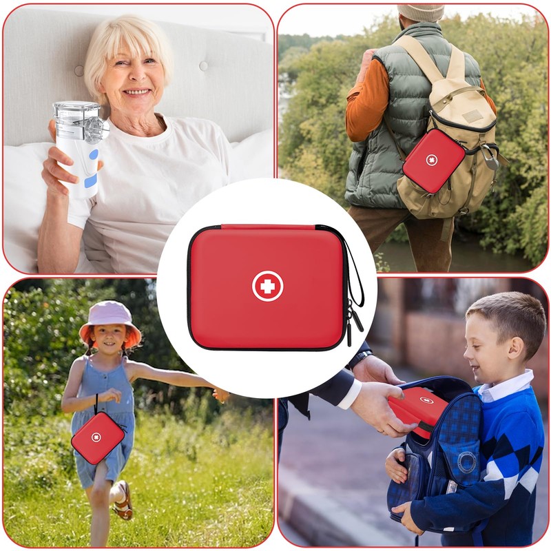 Klawdsky Carrying Case for Portable Nebulizer, Travel Medical Bag, Hard