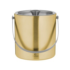 Viners Barware Gold Double Wall Ice Bucket, 1.5 L