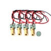 Green line Laser Module Industrial Laser Module Adjustable Focus (6mm-cross-4pack)