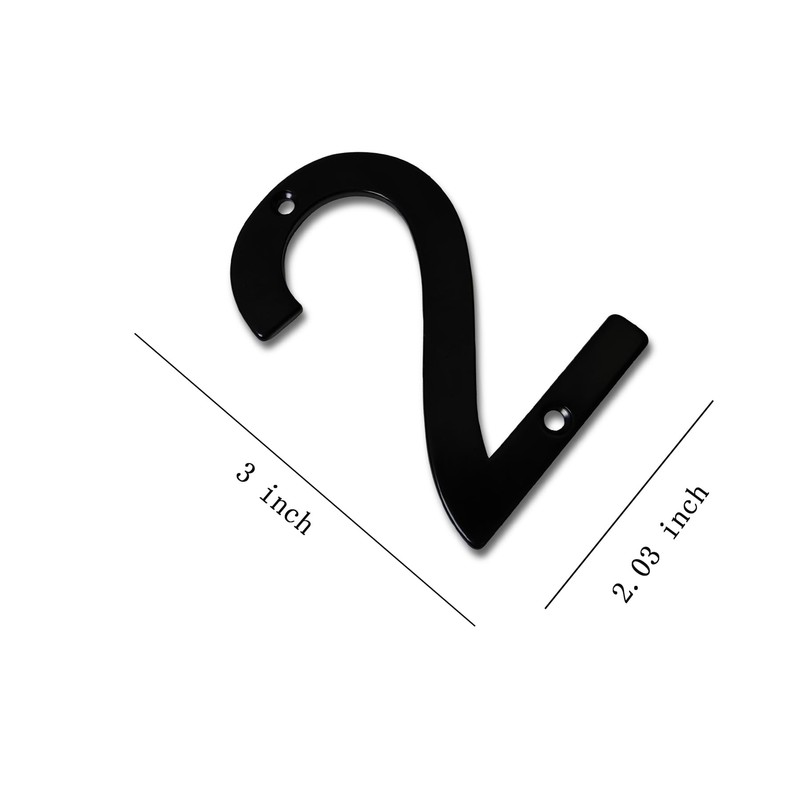 Premium 3 Inch High Stainless Steel Mailbox Numbers- Unique Polish