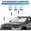 greenkiwiis Window Sunshade Sun Visor Protector Foldable Car Sun Shade