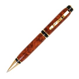 Lanier Pens Cigar Twist Pen - 24kt Gold - Amboyna Burl