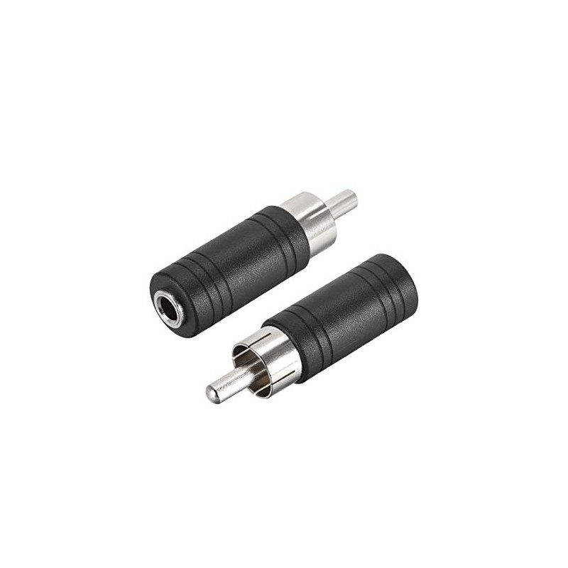 sourcing map 2 Pcs RCA Male to 3.5mm Female Stereo
