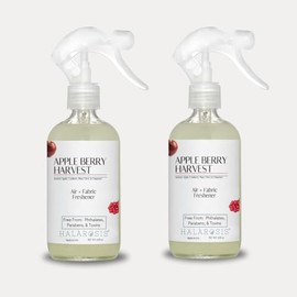 All Natural Air + Fabric Fresheners, Highly Scented (8 fl oz) (Apple Berry Harvest) Pack of 2