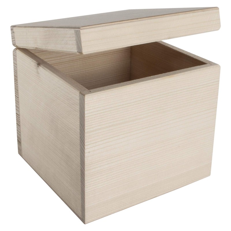 Cube Square Wooden Box | 16 x 16 x 16
