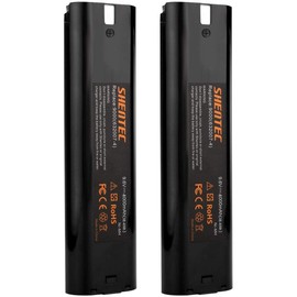 Shentec Upgraded 2 Pack 9.6V 4.0Ah Battery Compatible with Makita 9000 9033 6095d da391d kr23/43 9600 6096d 9001 9002 192696-2 193890-9 632007-4, Ni-MH Battery Pack