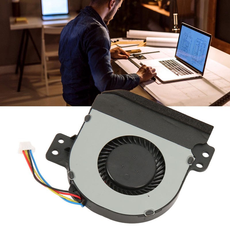 Laptop CPU Cooling Fan Lightweight Durable 4 Pin Replacement Cooling