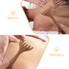 FOMIYES 2PCS Wooden Gua Massage Tool Scalp Massager Eye Acupoint